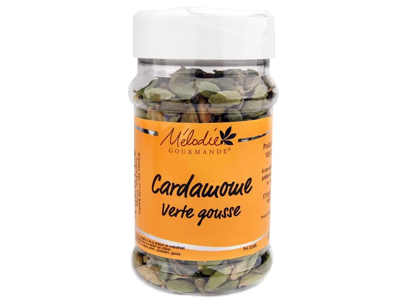 Cardamome verte en gousses - 105 g - Mélodie Gourmande
