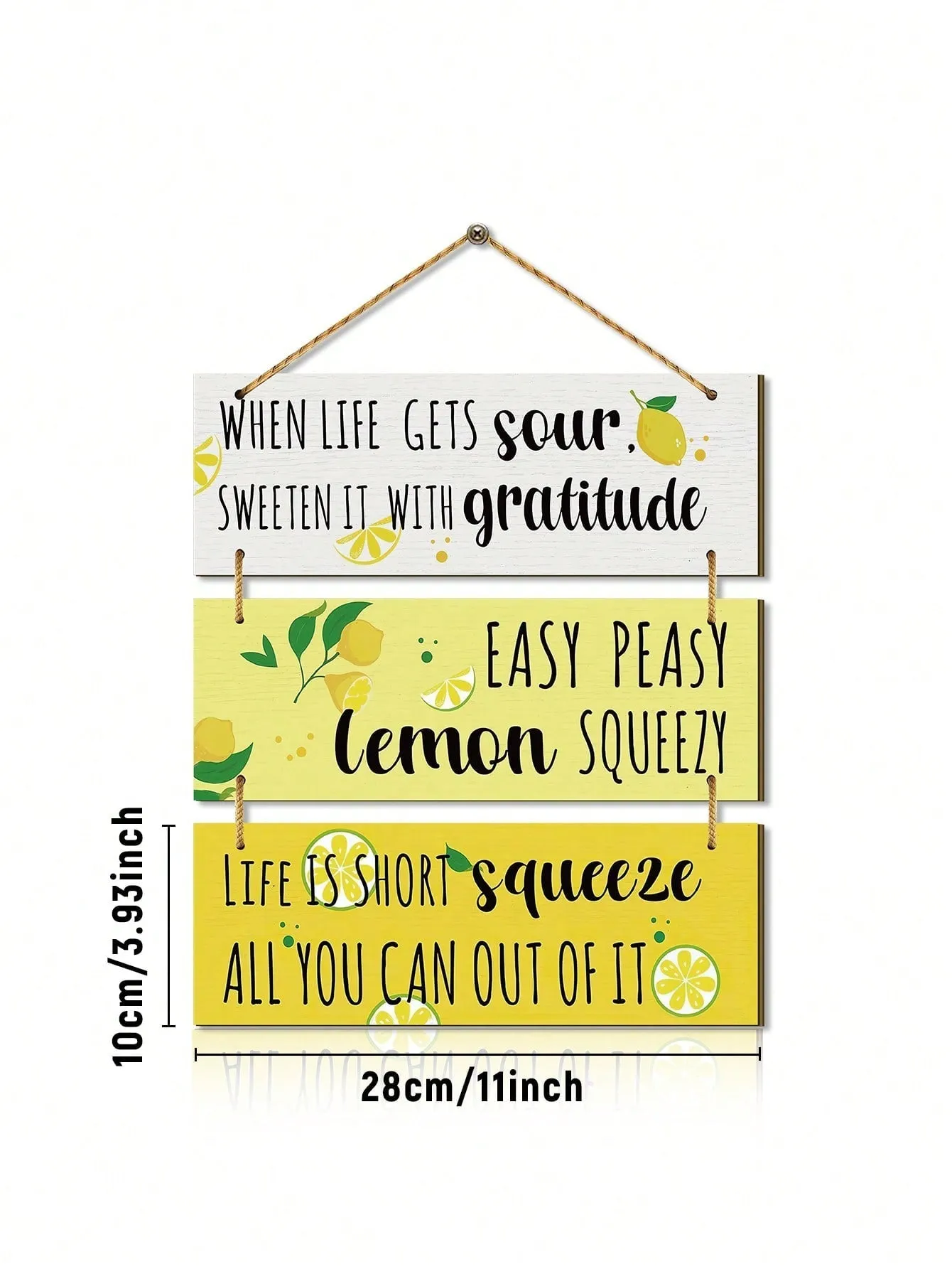 Ensemble de Planche de Cuisine Citron d'té - Décor Rustique de Ferme pour une Ambiance Frache