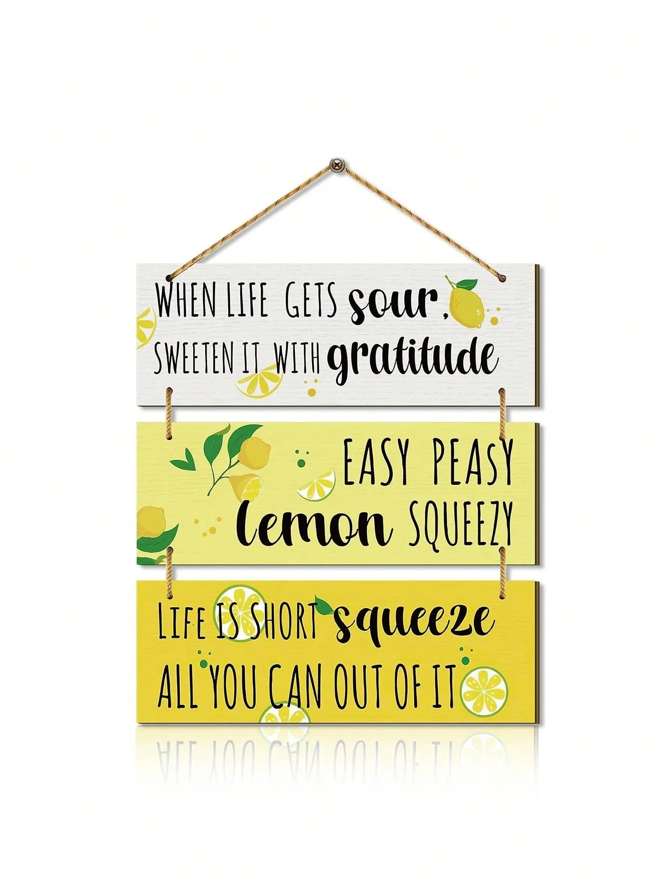 Ensemble de Planche de Cuisine Citron d'té - Décor Rustique de Ferme pour une Ambiance Frache