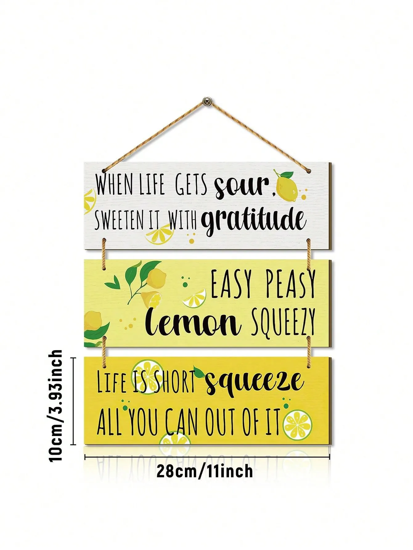 Ensemble de Planche de Cuisine Citron d'té - Décor Rustique de Ferme pour une Ambiance Frache