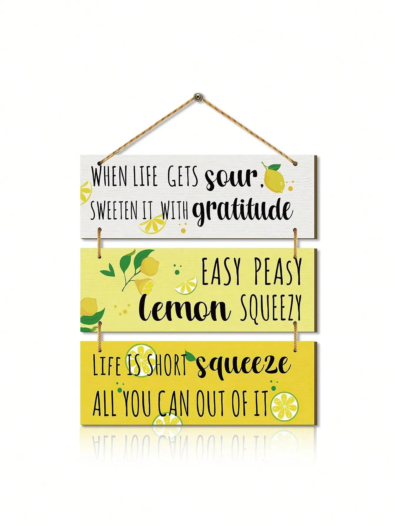 Ensemble de Planche de Cuisine Citron d'té - Décor Rustique de Ferme pour une Ambiance Frache